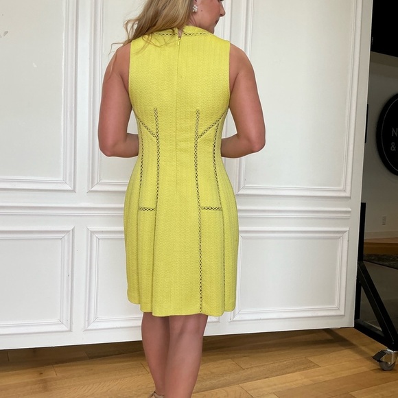 Elegant Yellow Lace Dress - Picture 5 of 6